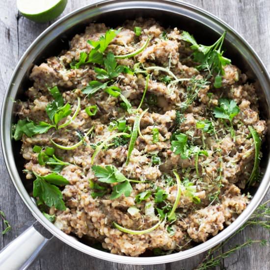 Buckwheat Mushroom Risotto