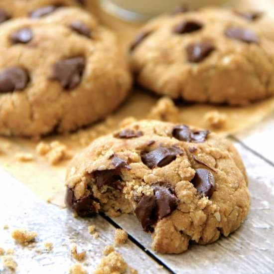 GF Vegan Chocolate Chip Cookies