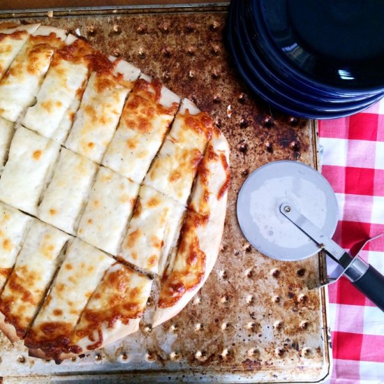 Homemade Cheesy Breadsticks