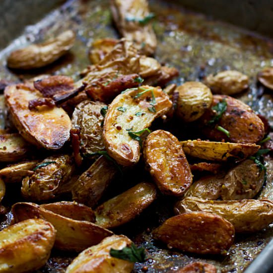 Bacon Roasted Fingerling Potatoes