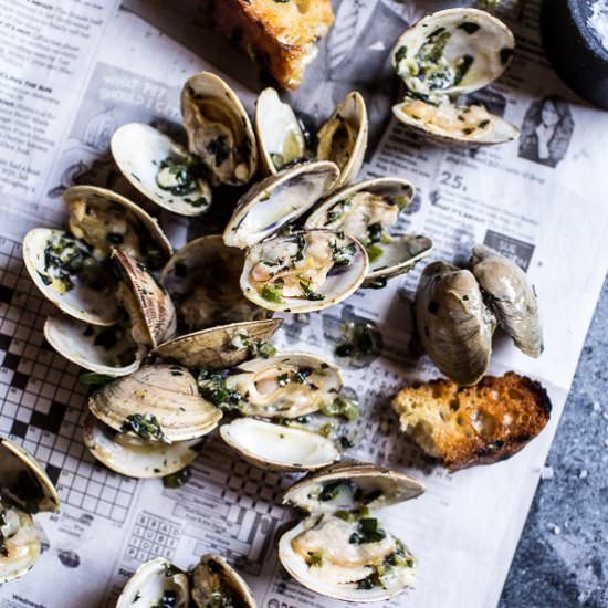 Grilled Clams with Charred Jalapeño