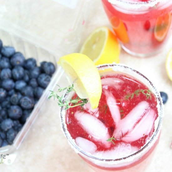 Summer-Thyme Blueberry Lemonade