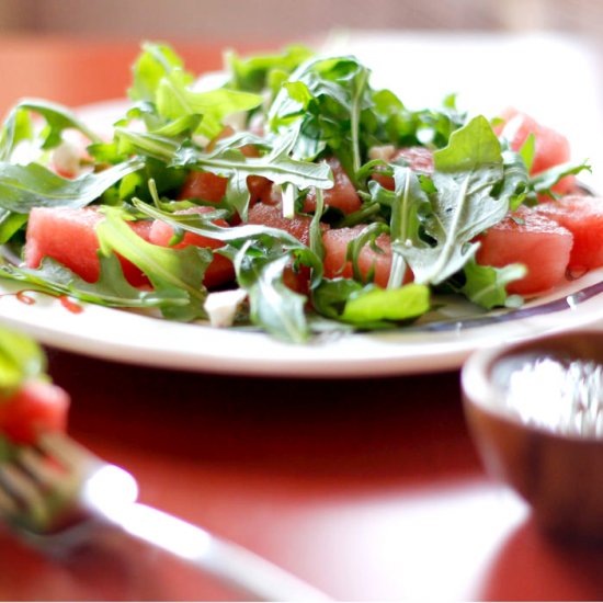 Arugula Watermelon Feta Salad