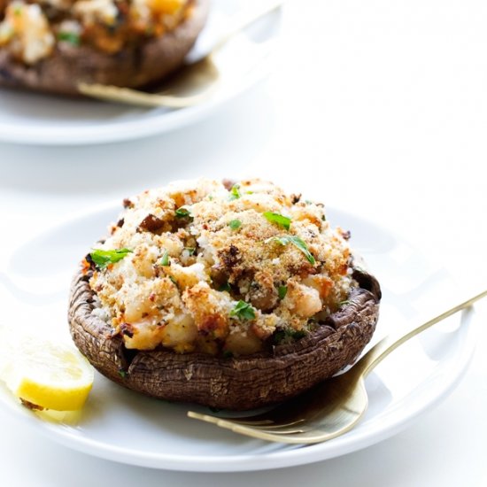 Shrimp Stuffed Portobello Mushrooms