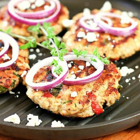 Greek Chicken Burgers