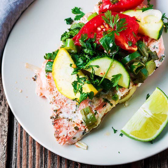 Oven Baked Salmon in Foil