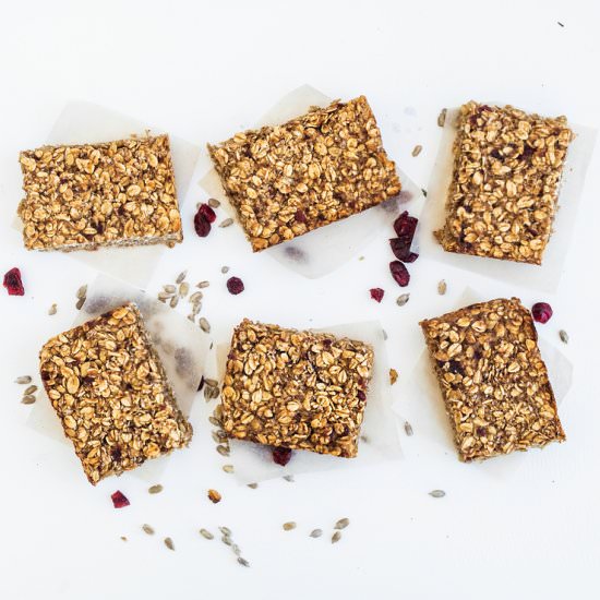 Healthy Oat & Cranberry Bars