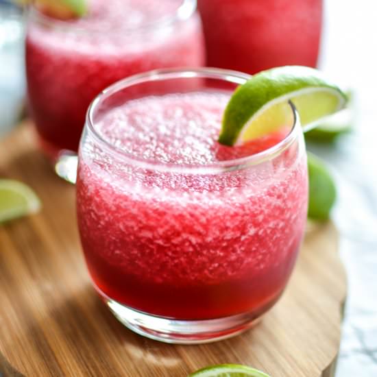 Cherry and Hibiscus Beer Margaritas