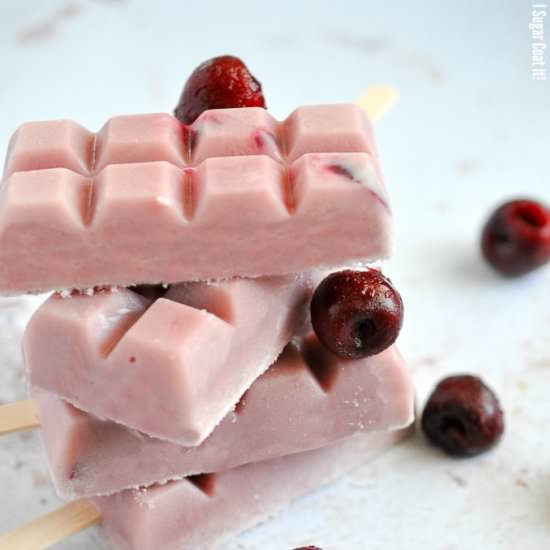 Cherry Coconut Popsicles