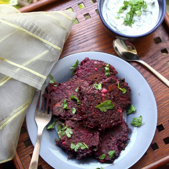 Beetroot & Feta Fritters