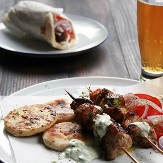 Souvlaki & pita bread