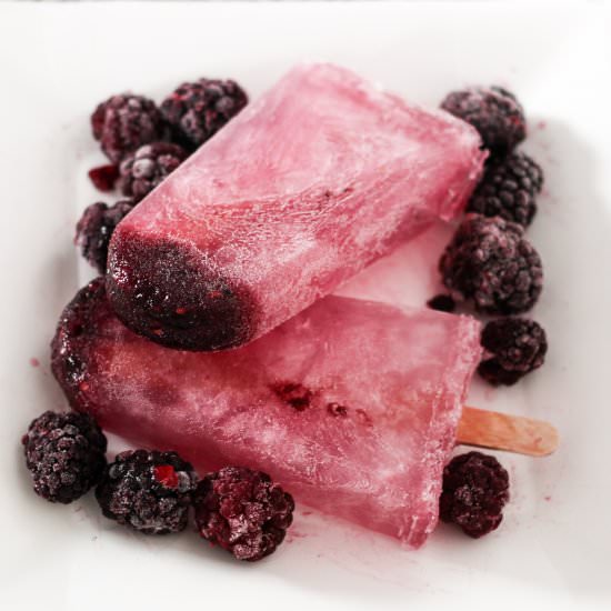 Boozy Blackberry Popsicle