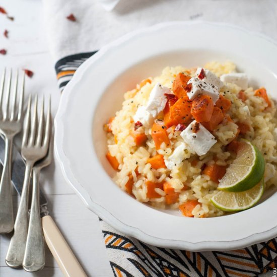 Sweet Potato & Goat’s Feta Risotto