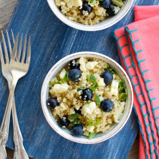 Quinoa Salad with Blueberries