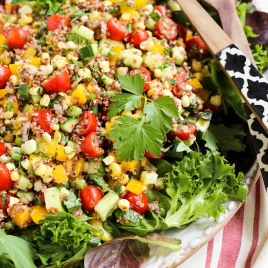 Summer Quinoa and Veggies Salad