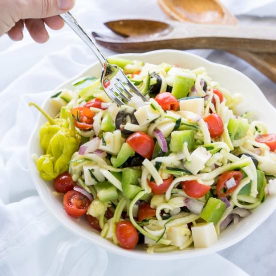 Antipasto Zoodle Salad