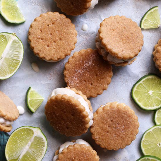 Key Lime Ice Cream Sandwiches