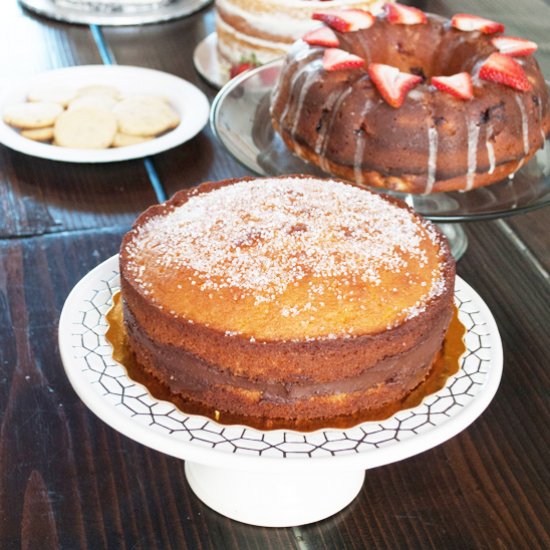 Elderflower Cake with Chocolate