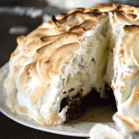 Cherry Vanilla Baked Alaska