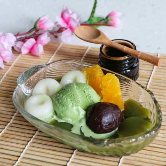 Matcha Shiratama Anmitsu