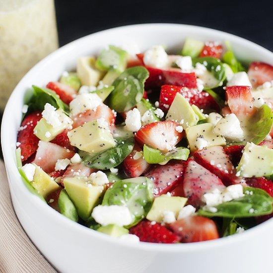 Strawberry, Avocado & Spinach Salad