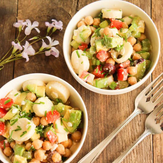 Feta Salad with Crumbled Feta