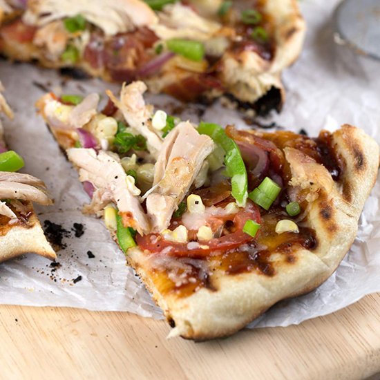 Grilled BBQ Chicken Pizza