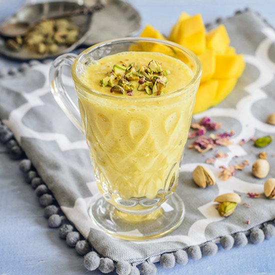 Mango Lassi with Rose Water