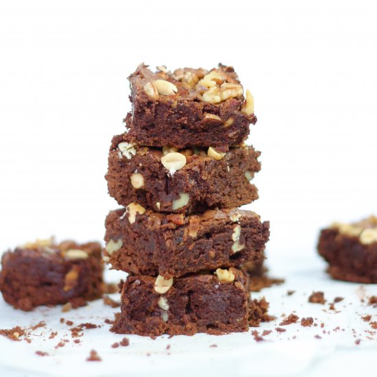 Bacon Nut Bourbon Brownies