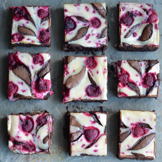 Raspberry Cheesecake Brownies