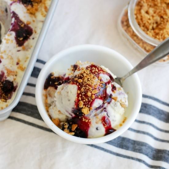 Blueberry Cheesecake Ice Cream