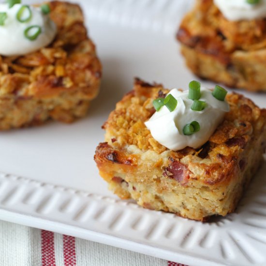 Crispy Omelet Potato Puff Bars