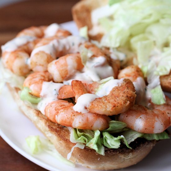 Cajun Shrimp Po’Boy