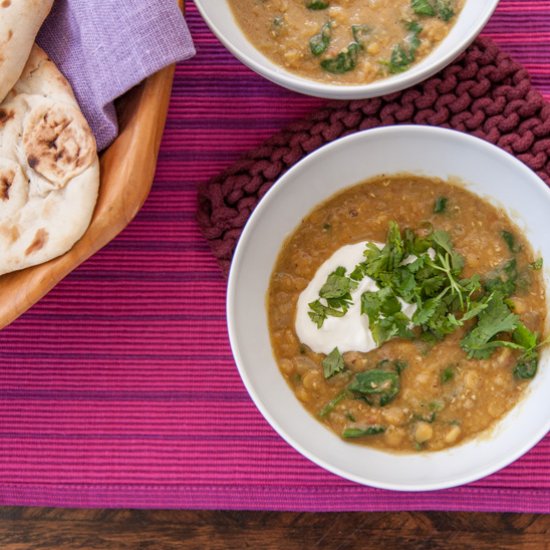 Everyday Lentil & Spinach Dal