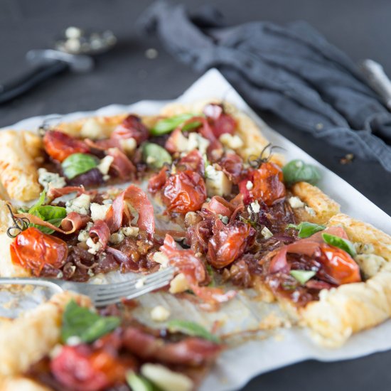 Tomato, Prosciutto & Stilton Tart