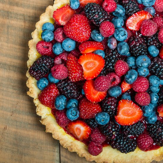 Fresh Oregon Berry Tart