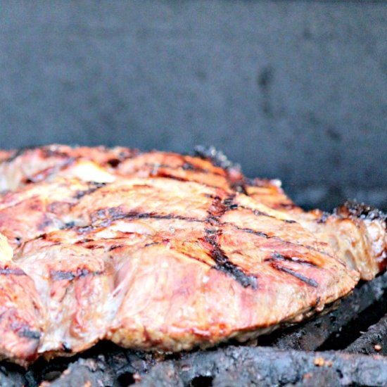 Garlicky Sirloin Steak