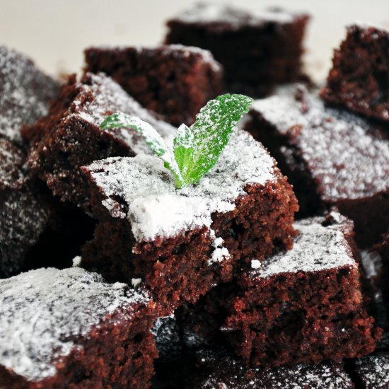 Skinny Fudgy-Cakey Brownie Bites