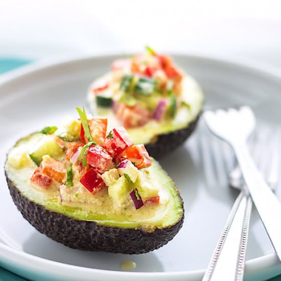 Vegan Stuffed Avocado