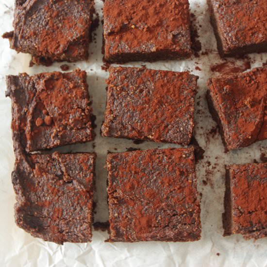 Avocado sweet potato brownies