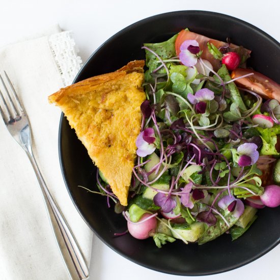 Fattoush Salad and Farinata