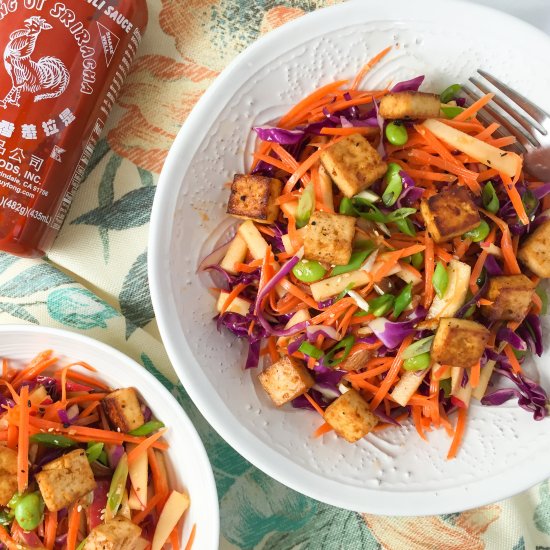 Sriracha carrot slaw