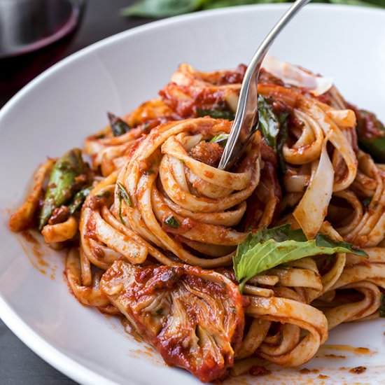 Italian Sausage Linguini