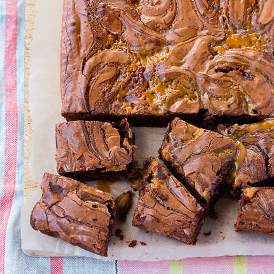 Salted caramel chocolate brownies