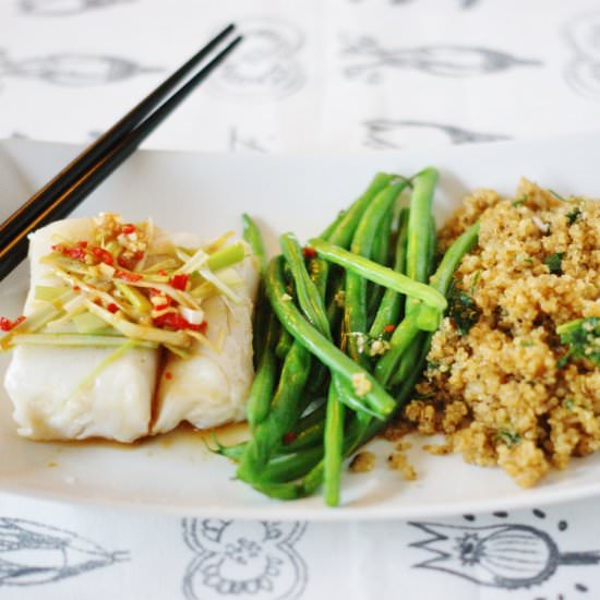 Cod with a Spicy Thai Vinaigrette