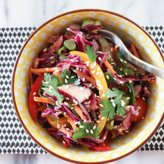 Raw Veggie Slaw Salad