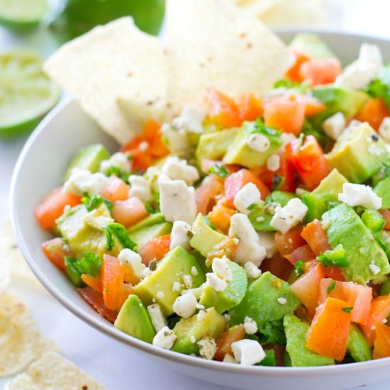 Chunky Greek-Style Guacamole