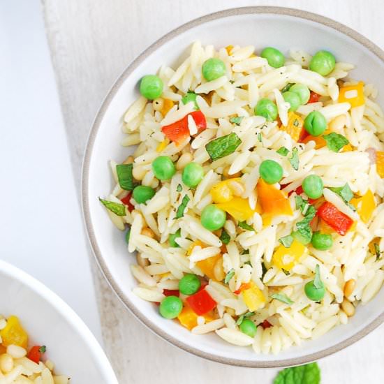 Roasted Vegetable Orzo Salad