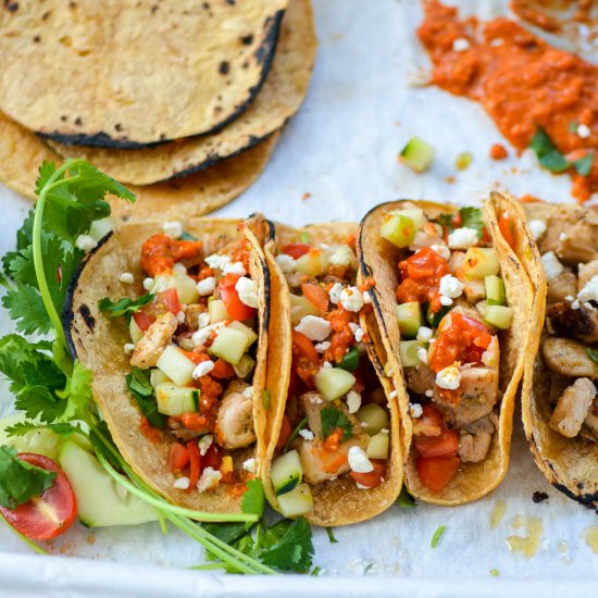 Cilantro Lime Chicken Tacos