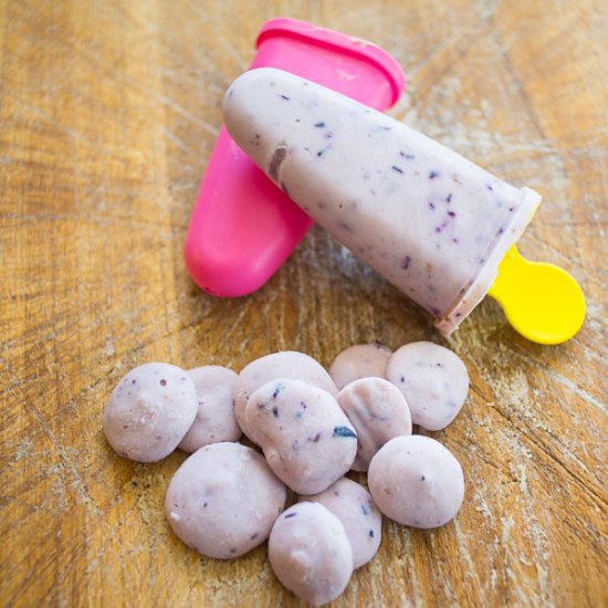 Banana Berry Yogurt Pops